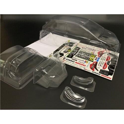 Toyota Yaris WRC Toys Model Clear Body Shell With Sticker For 1/10 Scale Rc Drift Car Tamiya Hpi Hsp YOKOMO On-Road Rally Cars