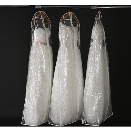 X Clear Wedding Dress Cover Storage Bags Dustproof Large Bridal Gown Garment 160170180CM Free Shipping Astonishing