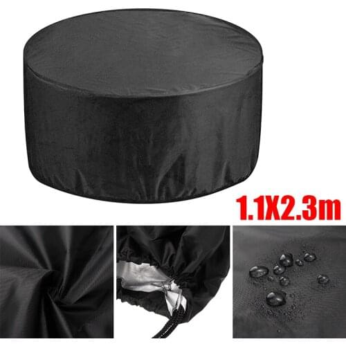 1Pcs Round Outdoor Garden Furniture Rain Cover Polyester Waterproof Furniture Table Chair Protection Covers
