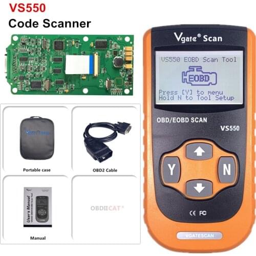 10PCS Wholesale Price OBDII OBD2 Vgate VS550 Code Scanner Eeor Scanner Code Reader Auto/Car Diagonstic Tool For VA-G