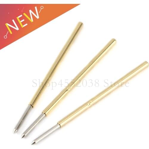 100Pcs P100-B1 Test Probe With Phosphor Brass Tube Spring Test Probe For Electric Tool Length 33.35m Needle Diameter 0.99mm