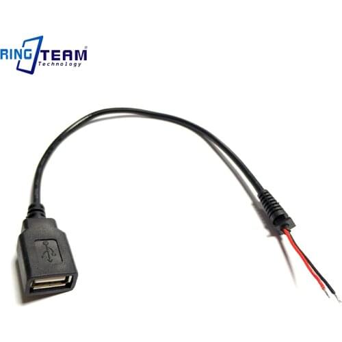 2PCS Female USB Connector with 30CM Charging Cable Power Cord Wire for Adapter Digital Cameras Camcorder MP3 MP4 Mobile Pone Pad