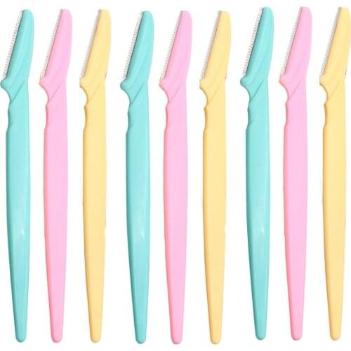 3/6/9PCS Eyebrow Trimmer Hair Remover Facial Razor Blades Shaver Sharp Portable Set Makeup Tool Kit