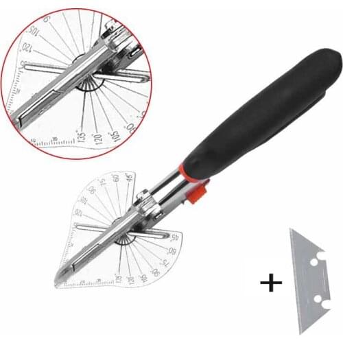 45 degree 135 degree edge angle Shear/multifunction angle scissors/wire slot cutter with 5 Replacement Blades and Spanner,pliers