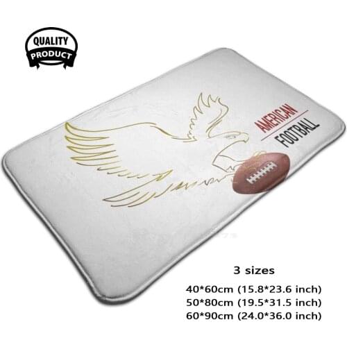 American Football Dad T - Shirt Football T Shirt Football American Gifts Halloween T Shirt Door Mat Foot Pad Home Rug Football