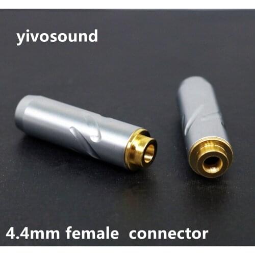 Yivosound Audio Connector 4 Poles Headphone Jack female Plug Earphone Repair Cable Solder Wire AUX 4.4Jack Adapter