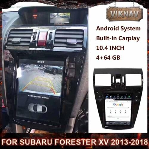 10.4 inch Android car radio multimedia player for Subaru Forester XV 2013-2018 stereo autoradio vertical screen GPS Navigation