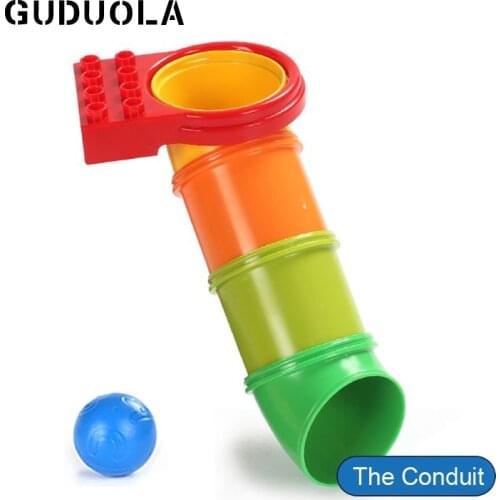 Big Bricks Conduit Amusement Park Accessory City Playground Brick Playmobil Toys Big Building Block For Children