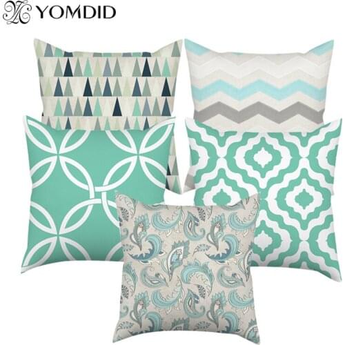 Decorative pillow case geometric pattern cushion covers 45*45cm polyester pillowcase home decorations funda cojines dormitorio