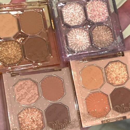 DIKALU Rich Warm Chocolate Palette Charming Matte Glitter Eyeshadow Bright Gemstone Eyeshadow Pearly Earth Eyeshadow Palette