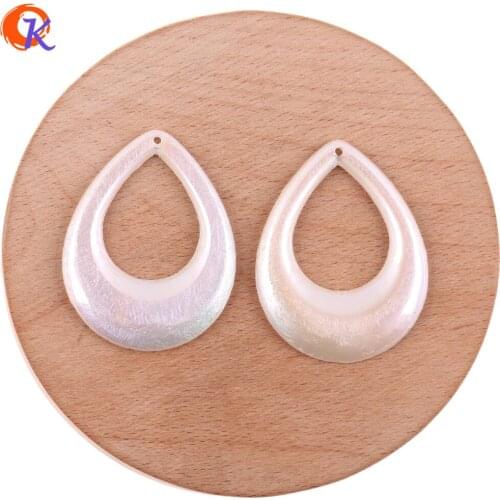 Cordial Design 100Pcs 35*45mm Acrylic Beads/Hand Made/DIY Making/AB Effect/Imitation Pearl/Jewelry Accessories/Earring Findings