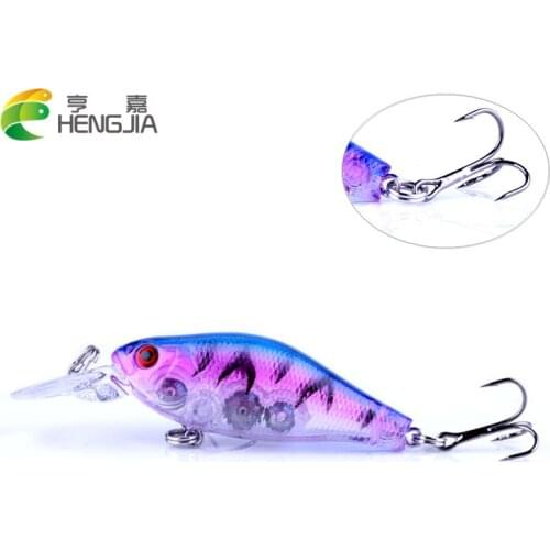 HENGJIA 1pc 8g Crankbaits Fishing Lures with rolls isca artificial pesca Bass fishing Tackle Bionic Wobblers Lure for Perch