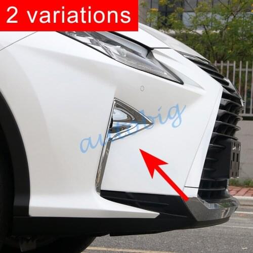 Chrome Accessories Front Fog Light Cover For Lexus RX350 RX450h AL20 2016 2017 2018 2019 2020 Molding RX 350 450 h