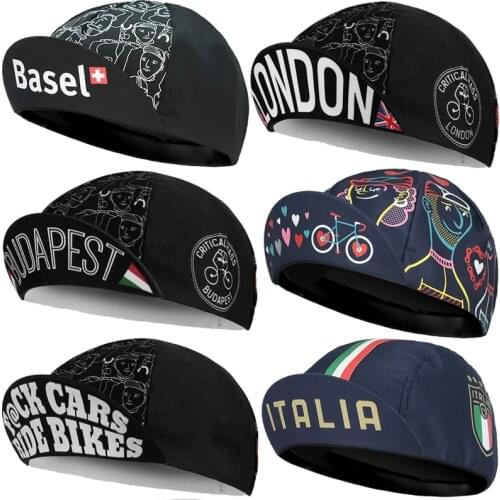 NEW Men And Women Black Cycling Cap BASEL Scarfs Headwear MTB ROAD ITALIA Bike Riding Hat London