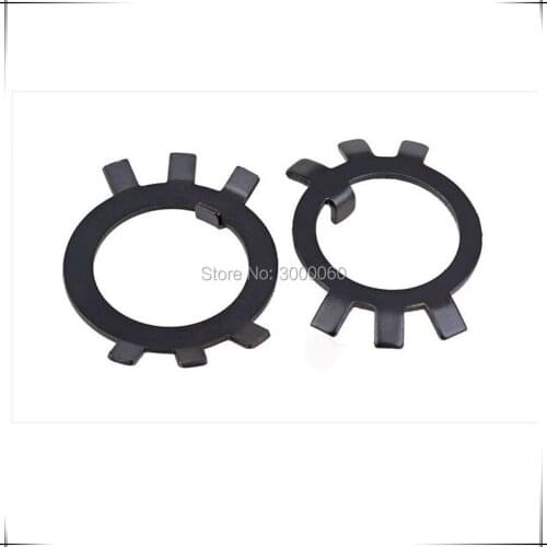 M30-M50 Black Carbon Steel Tab Washers For Round Nuts 50pcs/lot