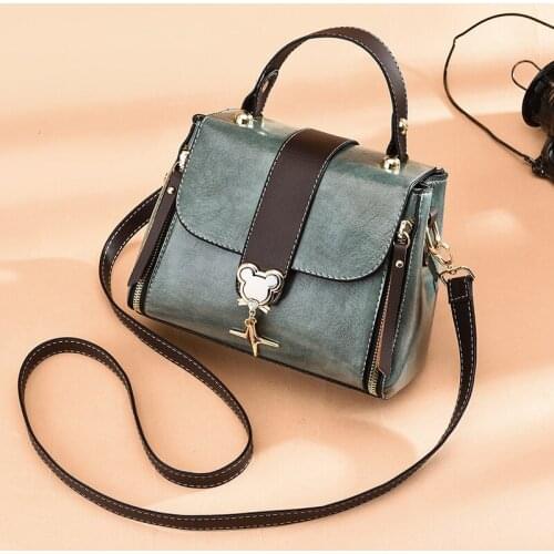 Small Lady Womens Flap Bag 2021 New Pu Leather Shoulder Bag for Woman Cute Lock Crossbody Messenger Female Bags