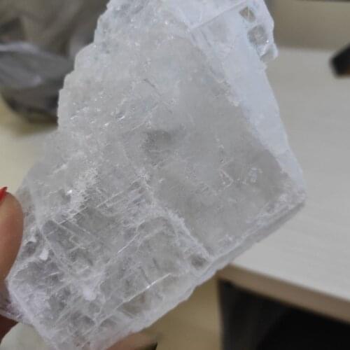 Natural White Selenite Gypsum Rough Mineral Specimen Healing Crystal Irregular Shape Stone