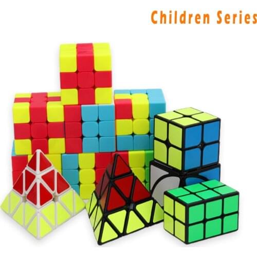 Qiyi Teaching Puzzles series 3x3 cubo Magico magic cube Learning&Educational Puzzle Cubes Toys children begin newer stickerless