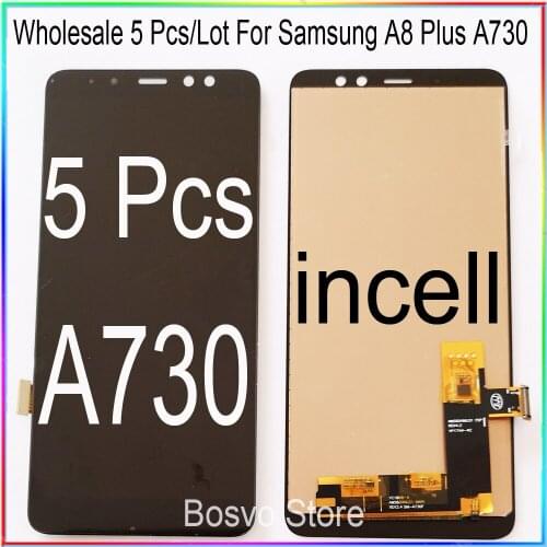Wholesale 5 Pcs/Lot for Samsung A8 Plus 2018 A730 LCD Screen display with touch Digitizer assembly A8 plus 2018 Duos