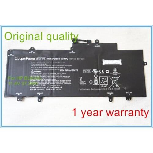 Original quality for BU03XL HSTNN-IB7F 816498-1C1 816609-005 battery fit Chromebook 14 G4