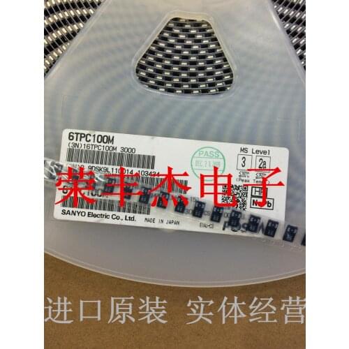 Original new 100% 6TPC100M tantalum capacitor 6.3V 100UF (Inductor)