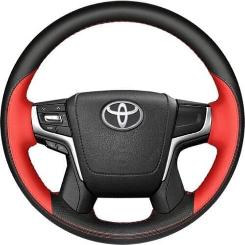 Hand Sewing Car Steering Wheel Cover Individual Customize of Multi Suede Leather for Toyota Land FJ Cruiser 2016-2020