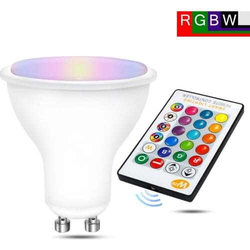 Spot Led RGB GU10 Lamp Bulb 8W RGBW RGBWW GU10 Led 220V 110V RGB Spotlight Bombillas Led GU 10 16 Colors With Remote Control