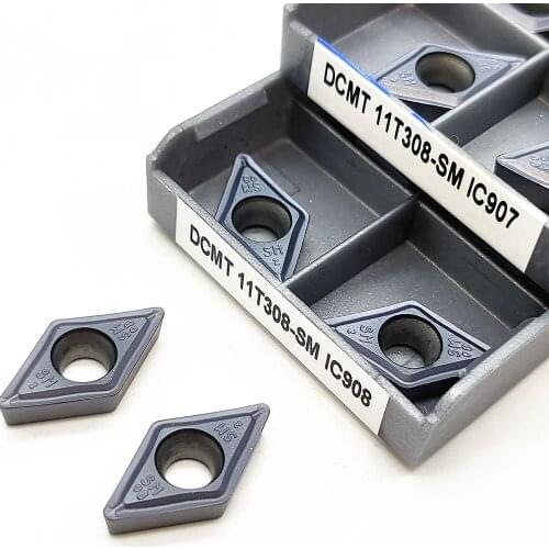 DCMT11T308 SM IC907 IC908 Internal Turning Tool dcmt 11t308 Carbide Insert Turning Tool Lathe Turning Insert