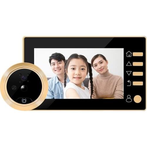 Home Smart Peephole Video Doorbell Anti-Theft Door With Electronic Peephole Can Be Used In Family Apartments, Villas And Hotels