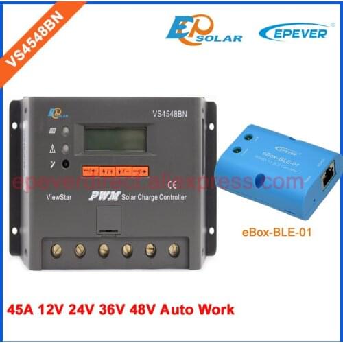 48V 45A pwm solar charger controller EPEVER Free shipping regulator EPSolar Battery charger bluetooth eBOX-BLE-01 VS4548BN