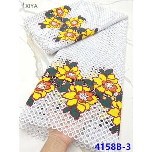 High Quality African Lace Fabric Embroidery Milk Silk Lace for Party Wedding Nigerian Guipure Cord Lace Milk Fiber APW4158B