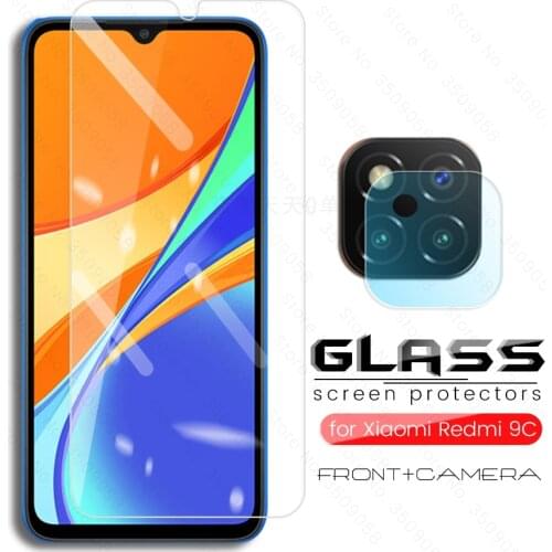 Redmi 9c glass protective glass on red mi 9 c phone screen camera protectors for xiaomi redmi9c safety glasses redmy redme 9c c9