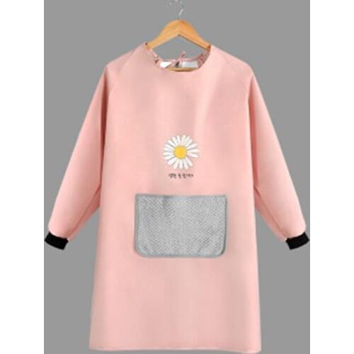 Household Cleaning kitchen Apron Long Sleeve Waterproof Cooking BBQ Bibs Protective Baking Accessories 2021 New Aprons