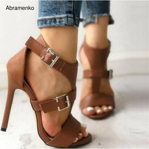 Women Sandals Summer Shoes For Women Shoes Peep Toe Heels Sandals Gladiator Comfortable Women Shoes Pumps Slipper Size 35-43