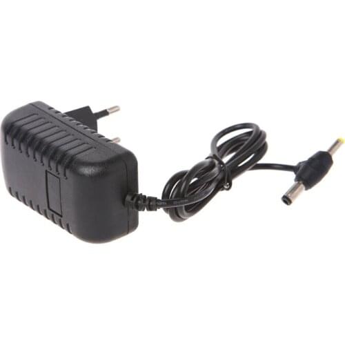 12V 2A Black AC Converter Adapter DC 5.5*2.1mm+4.0*1.7mm Power Supply Cable EU Plug