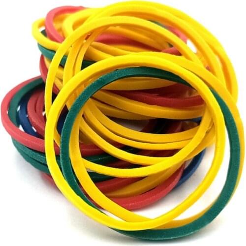 40mm size 200pcs/bag Color with elasticity latex rubber stretching binding elastic packing binding Tie Elastic rod rubber bands