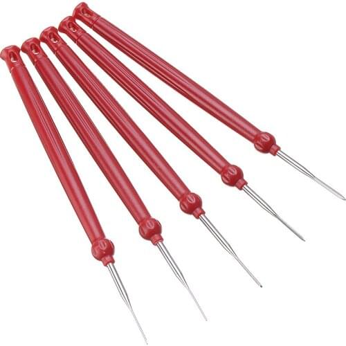 5pcs/Set Car Cable Wire Terminal Socket Plug Pin Removal Dismount Kit Crimp Connector Extractor Release Pin Cars Repair Tools