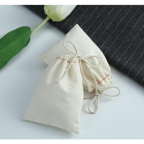 50pcs Cotton Burlap Jewelry Bag Earrings Display Small Pouches for Wedding Party Candy Bag Custom Logo Personalizado Mariage
