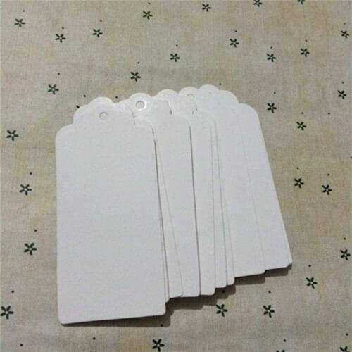500pcs 9.5*4.5cm white paper tag, children gift tag/cards, blank bookmarks, handmade card/tags, zakka baking card/tag