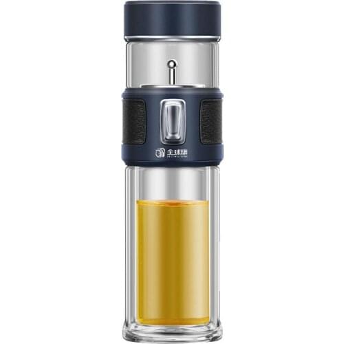 600ml High-Quality Tea Separation 316 SUS Insulation Water Bottle Double Glass Bubble Tea Cup Mens Water Cup Gift