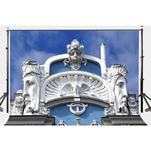 7x5ft Photography Background Republic of Latvia Architecture Photography Backdrops Photo Props Studio Background