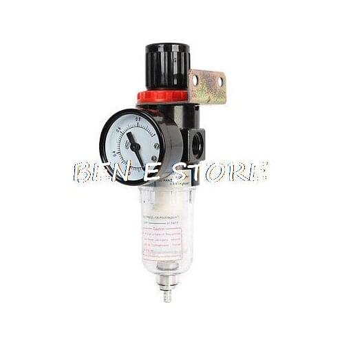 AFR-2000 Pneumatic Air Source Treatment Filter w 0-1MPa Pressure Gauge