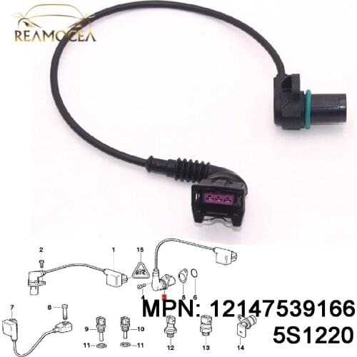 Reamocea 12147539166 Camshaft Position Sensor CSS1557 Fit For BMW X3 X5 E39 E3 E38 E53 540i 740i For Land Rover Range Rover