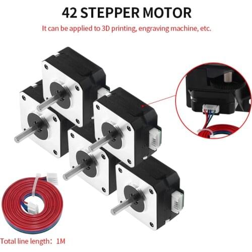 3D Printer Parts Extruder Motor 17HS4023 1.0A 42 Stepper Motor 4 Lead for 3D Printer CR 10 Ender 3 XYZ CNC Engraver Dropshipping