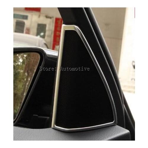 For Mercedes Benz GLK Class GLK200 260 300 X204 2008-2015 Car Styling ABS Matte Chrome Audio Speaker Cover Trim Parts 2pcs/set