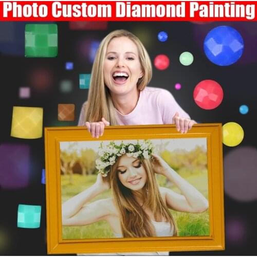 Photo Custom Diamond Painting Cross Stitch Full Diamond Embroidery Picture of Rhinestone DIY Diamond Mosaic Diamond Embroidery