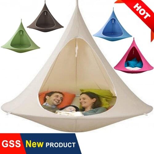 Hammock Tent Bed Hanging Swing Chair Folding Teepee Tree Hamaca Garden Camping Children Bedroom Room Gym Fitness Beds 145CM