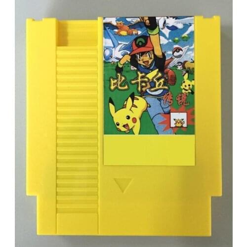 THE PokeM Thunder Yellow English Game Cartridge for NES Console