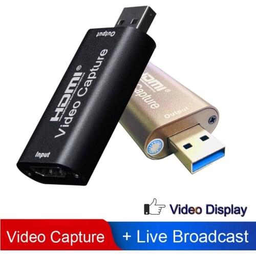 BTBcoin Video Capture Card USB3.0 2.0 HDMI Video Grabber Record Box fr PS4 Game DVD Camcorder HD Camera Recording Live Streaming