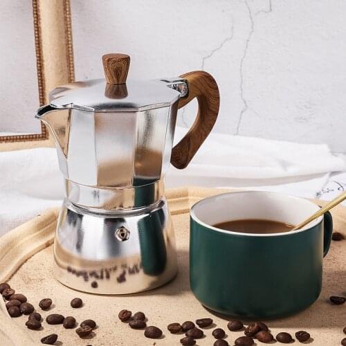 300ml Classic Stovetop Espresso Maker Mocha Pot Italian Home Kitchen Office Coffee Appliances